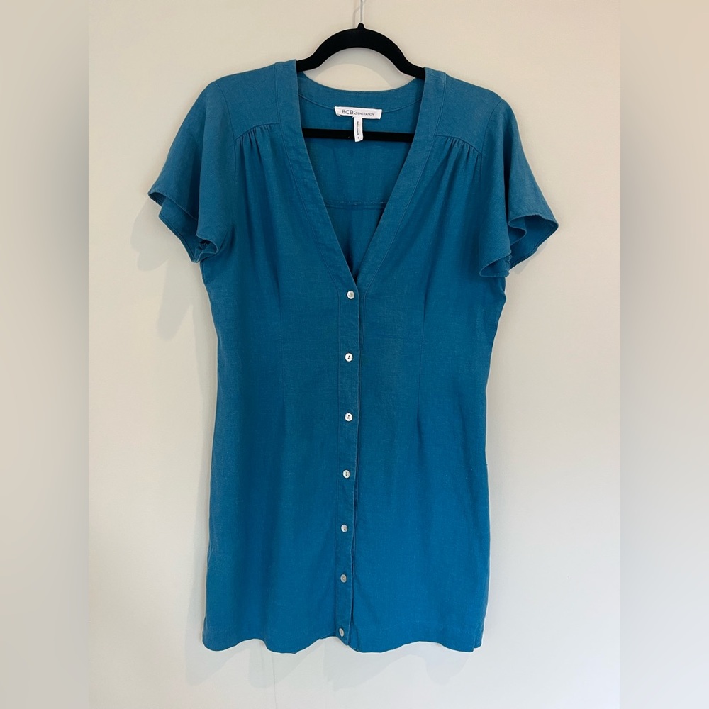 BCBG Generation linen tunic dress -Size S